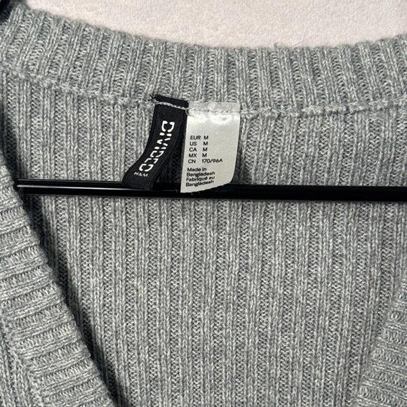 Divided Light Gray Ribbed Cardigan - Picture 2 of 4